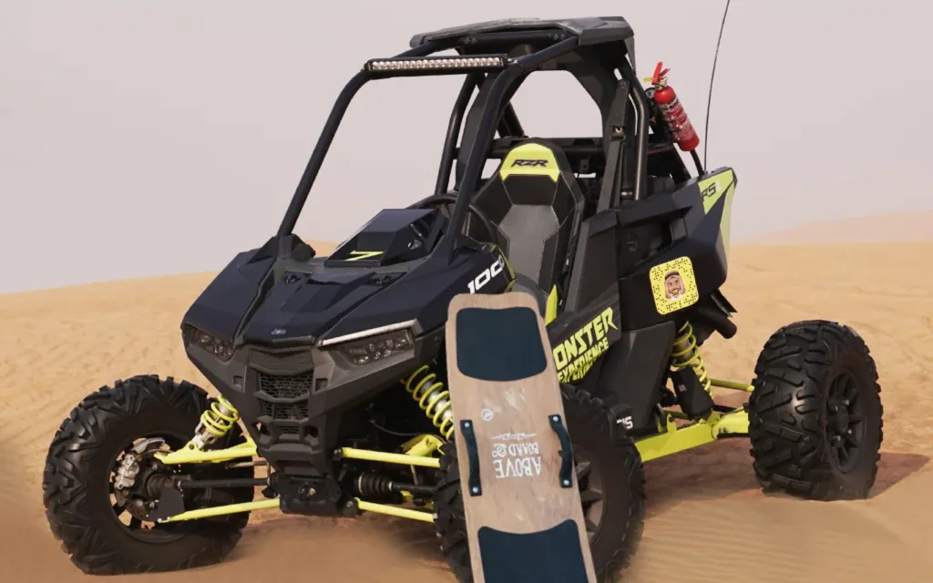 1 seater Polaris dune buggy self-drive in the Abu Dhabi desert