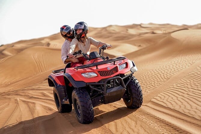 Desert safari with quad bike ride on Dubai red dunes